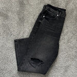 Express Black Ripped Jeans